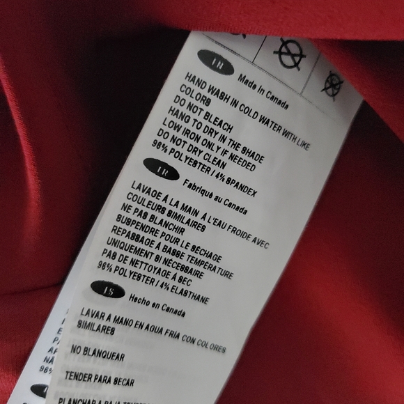 Joseph Ribkoff V-Neck Burgundy Camisole Tank Top Size: 4 - Picture 5 of 5